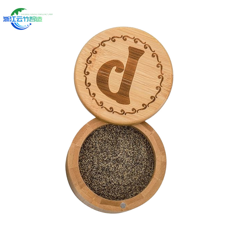 Amazon bambú sal tarro cocina suministros condimento tarro botella láser cruz-frontera giratoria condimento tarro especia rack