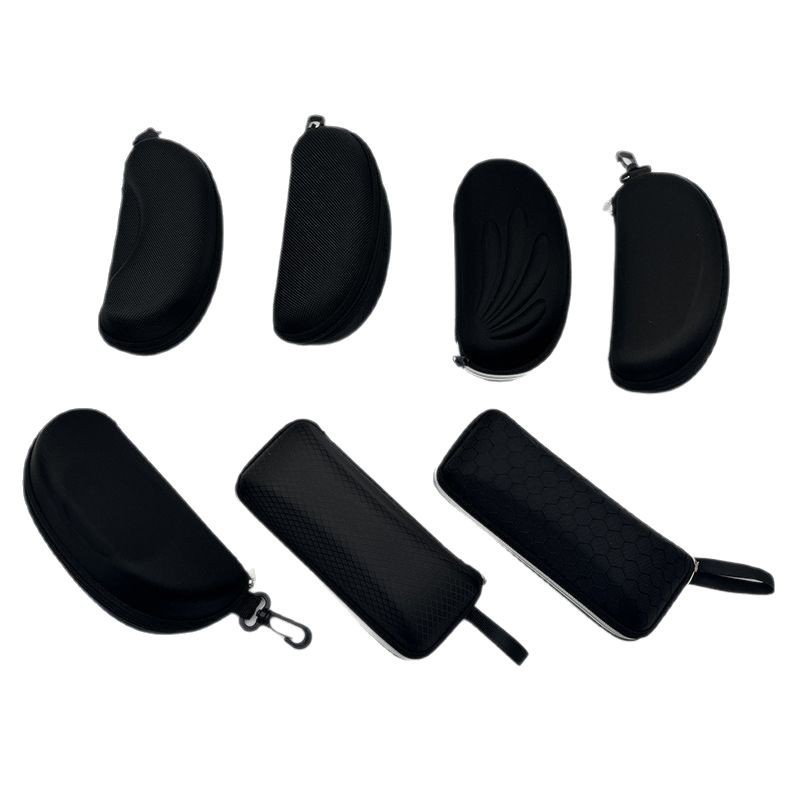 黒いファスナーのメガネケースEVAファスナーのサングラスの包装は軽くて携帯できます。