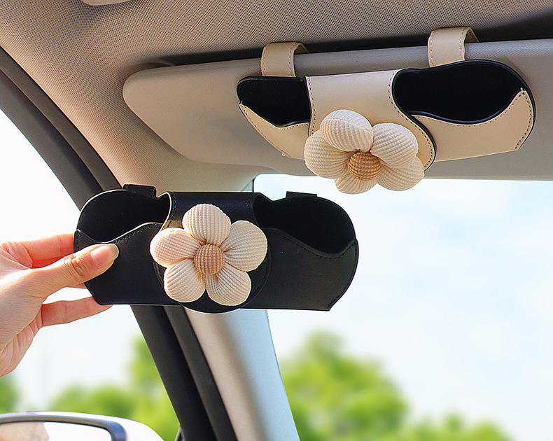 Car-Mounted Glasses Clip, Car Sun Visor Storage Gadget, Multifunctional Magnetic Sunglasses Holder for Car Interior, Car Storage Box