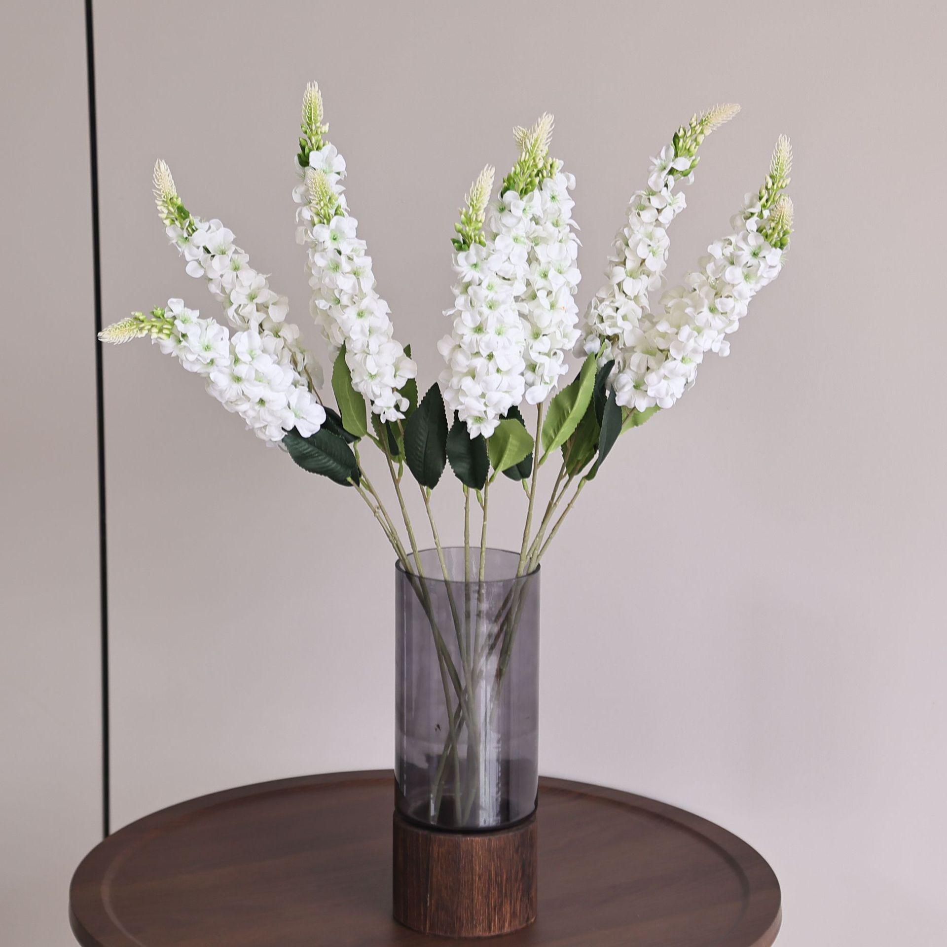 Single Stem Hyacinth Artificial Flower Home Wedding Decoration Ornament Delphinium Gypsophila Fake Flower Silk Flower Decorative Flower