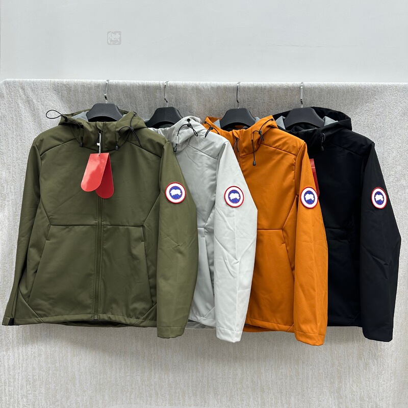 Outdoor Leisure Map Badge Armband Hooded Jacket Casual Versatile Coat for Men