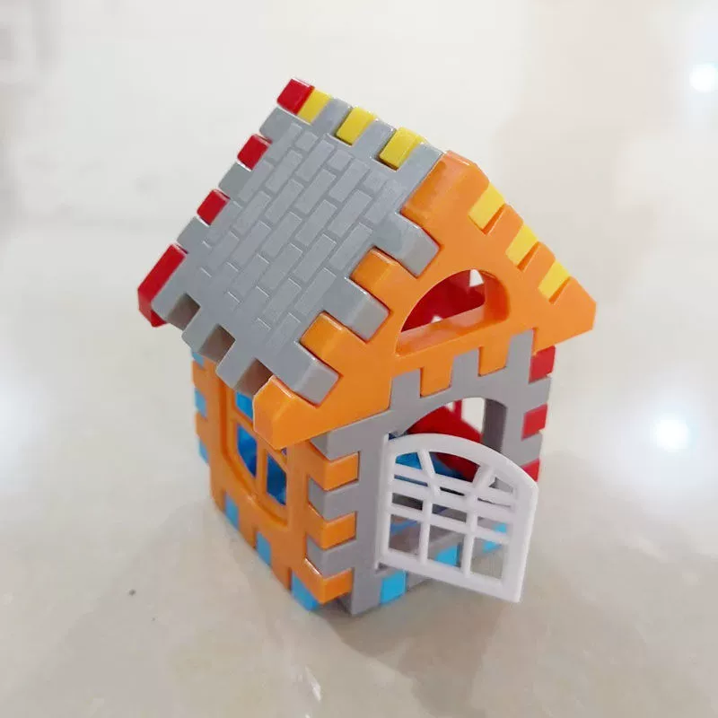 Big house, plastic constructor for kindergarten for boys