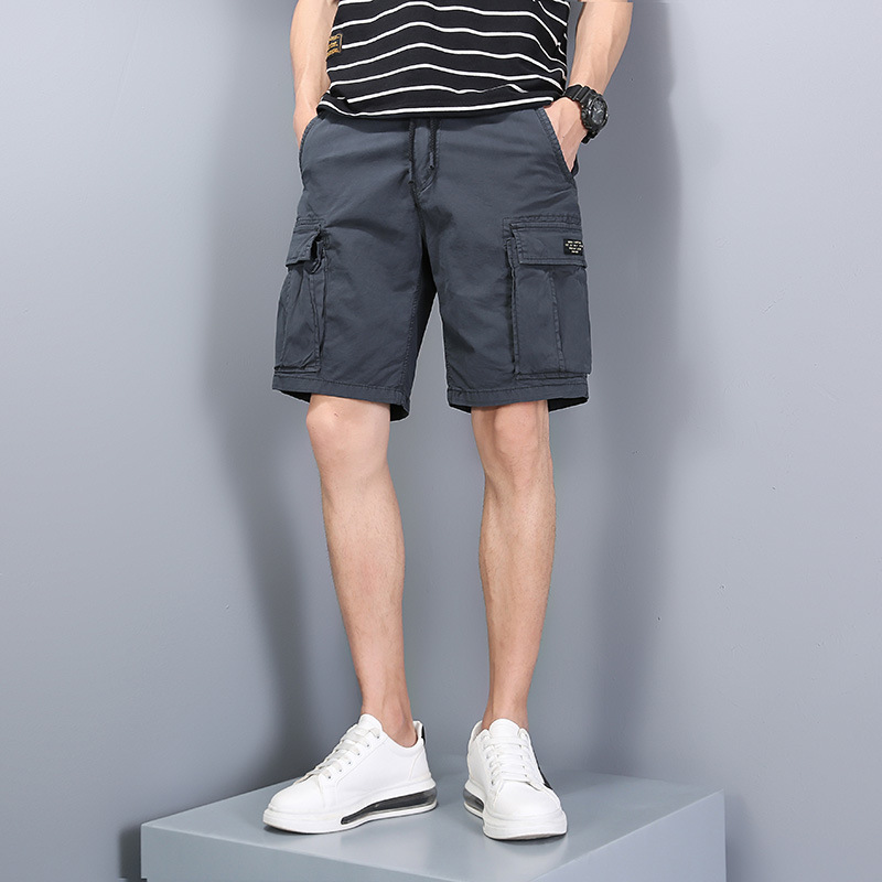 Men's Clothing New Summer Joggers Shorts Cargo Pants Loose High-Waisted Straight-Leg