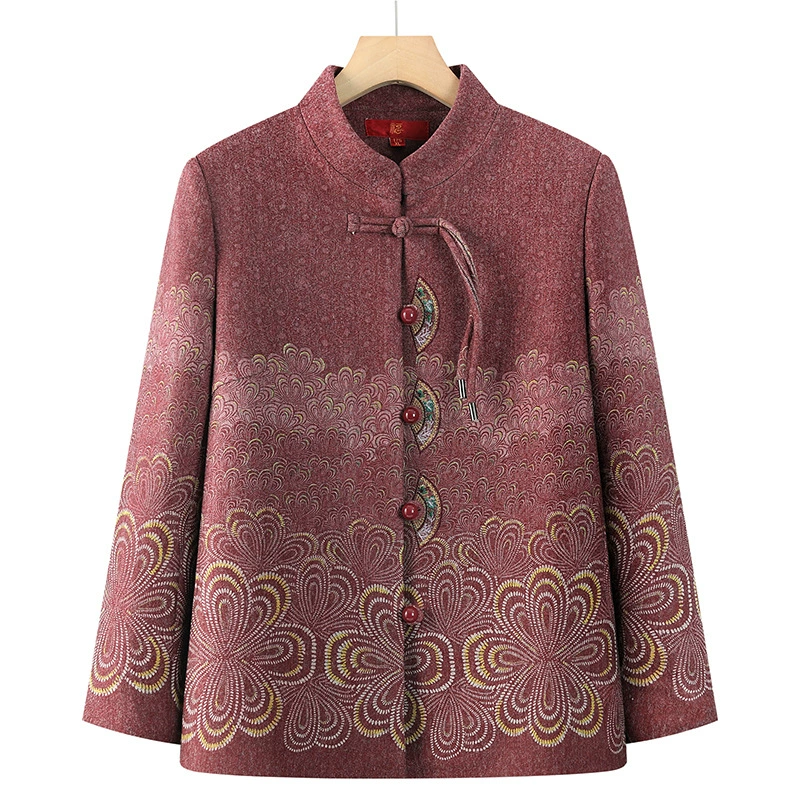 Люди среднего и пожилого возраста пальто женская мама весеннее пальто новая бабушка весенний воротник