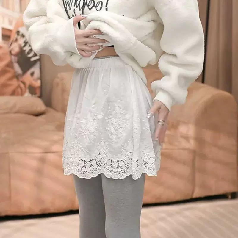 Французский дизайн кружева нишевые большие размеры с высокой талией