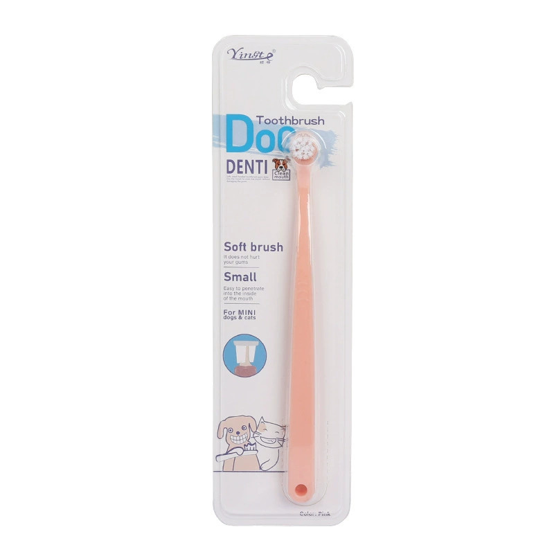 cepillo de dientes para mascotas cepillo de dientes para perros gatos herramientas de limpieza oral cepillo de dientes de nylon fabricantes al por mayor