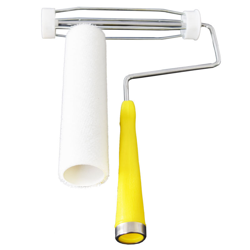 19 cm cubierta de pelo americano cepillo rodillo de cuatro líneas con anillo de retención cabello largo cabello corto fábrica de cabello liso