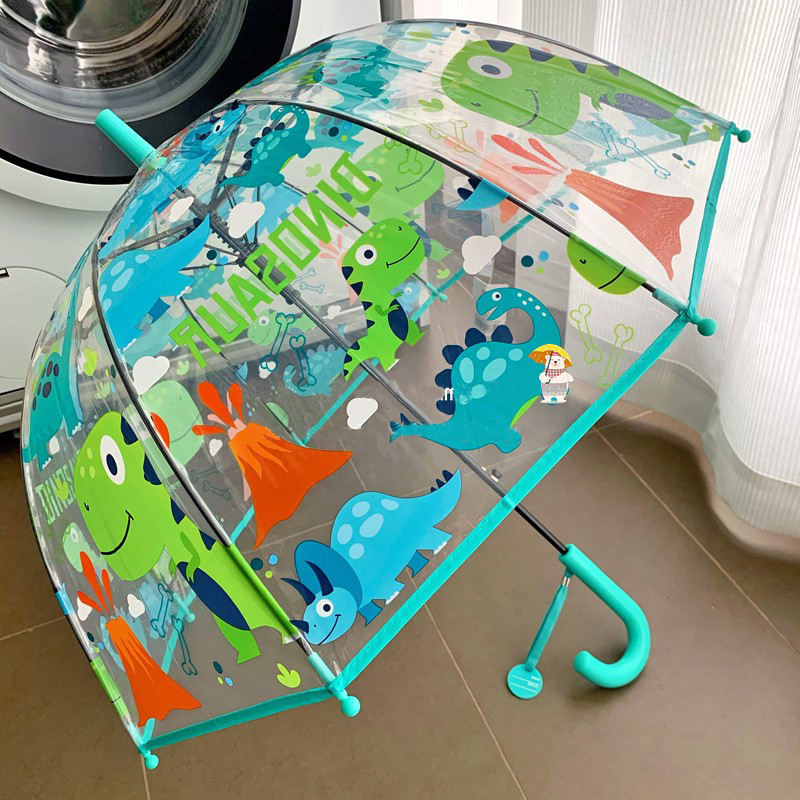 2-5 years old kindergarten baby umbrella children umbrella transparent umbrella forest cartoon safety lightweight children long handle umbrella umbrella