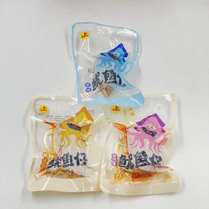 船上漁魷魚仔即食帶籽墨魚仔休閒小吃小零食香辣味燒烤味魷魚仔