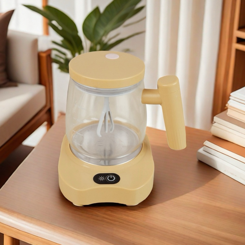 2024 nuevo tipo transfronterizo de vidrio aislante térmico doméstico de alto valor facial mezclador eléctrico taza de agua taza de café portátil taza de café