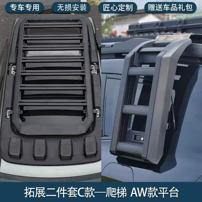 ladder school bag decoration mecha — Roof rack - dark-blue-g318-aw-platform-expansion-ladder-set-of-two