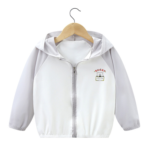 Summer children's clothing children's ice silk skin clothing for boys and girls breathable baby air conditioner jacket outerwear children's clothing for middle and small children
