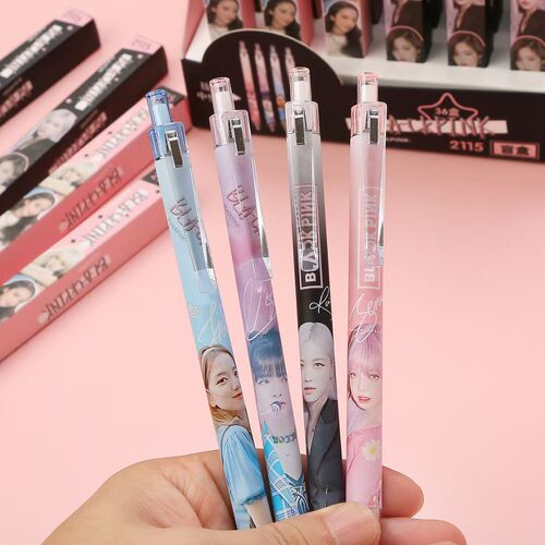 Pass the exam every time star idol pressing a single blind box High-quality beauty girl heart pressure-type neutral pen