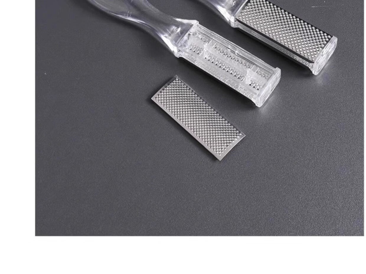 Double-Sided Stainless Steel Foot File Callus Remover Pedicure Tool 5 Pack preparation