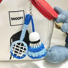 バドミントンペンダントラケットクリエイティブ手作り DIY 材料パッケージ編みかぎ針編みかわいいアクセサリー誕生日ギフト