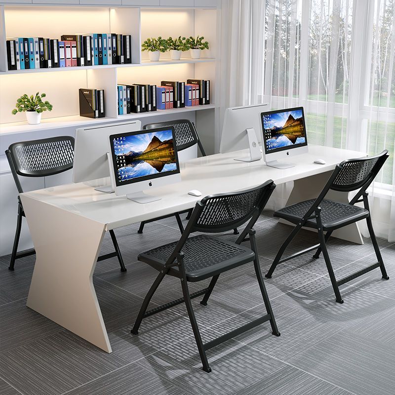 Silla plegable de plástico, taburete, silla trasera, silla de oficina de dormitorio, silla de computadora, silla de entrenamiento, silla de conferencia, silla de comedor, silla de oficina