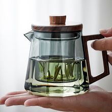 玻璃小茶壶加厚耐高温泡茶壶茶水分离冲茶煮茶沏茶壶过滤高颜值