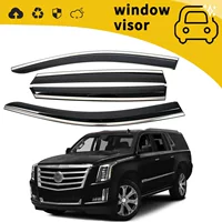 Подходит для дождевиков на двери Cadillac ESCALADE 15-17 годов выпуска, дождевиков на окнах, дождевиков и дождевиков для модификации и украшения.