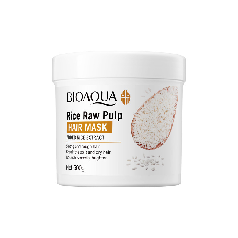 完全英語 BIOAOUA ライスピューレ ウォッシュ＆ケアセット シャンプー ヘアマスク コンディショナー 越境貿易卸売|undefined