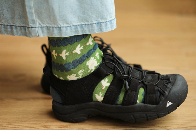 Frau Süss Blume Baumwolle Crew Socken Ein Paar display picture 2