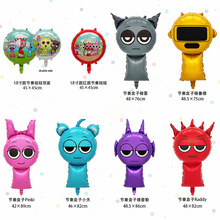 跨境热销SPRUNKI plush节奏盒子卡通造型气球生日派对场景装饰