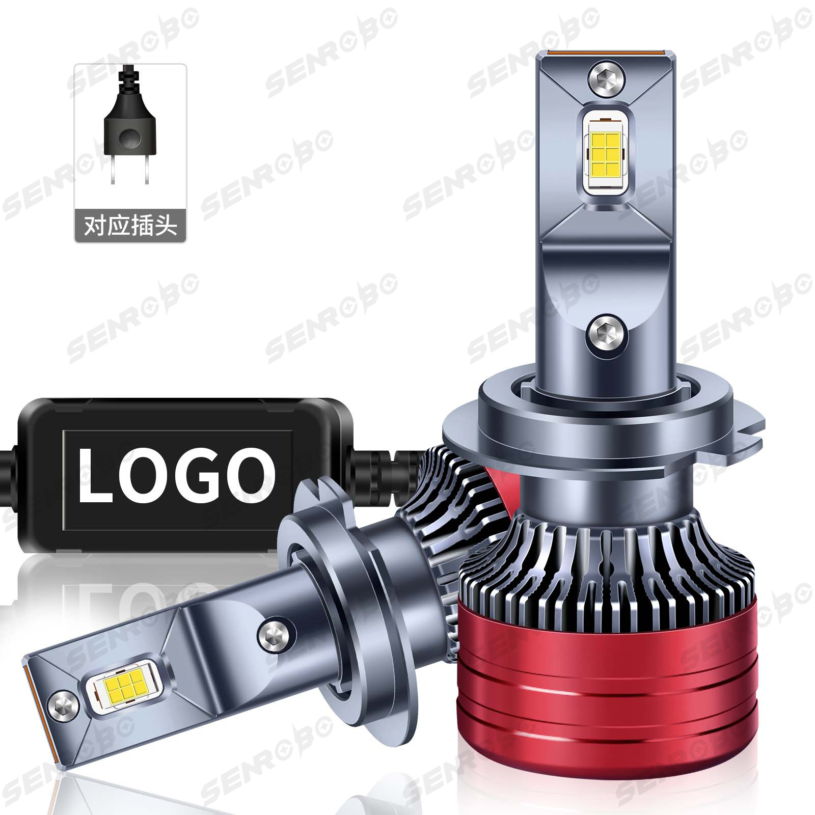 Faros delanteros modificados explosivos transfronterizos faros LED de coche H1 H4 H7 9005 9006 luces LED de coche image 9