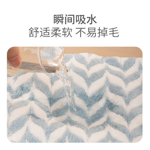 Wheat ear dry hair hat Jie Ni skin dry hair hat women's water-absorbent thickening hair drying wheat ear wrap scarf corrugated dry hair hat