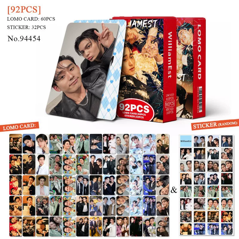 Cross-border special spot 92 small cards WilliamEst высокое разрешение фотографии Звезда KPOP периферия LOMO маленькие карты