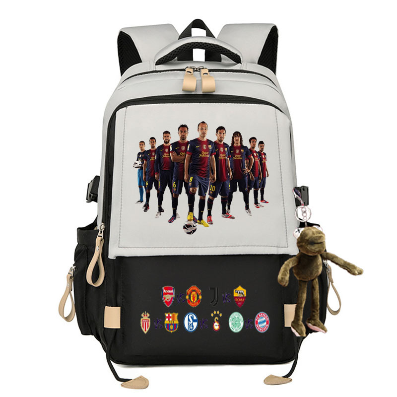 2024 Liga de Campeones Copa del Mundo de fútbol Mochila Real Madrid KakaCroba Messi Chelsea Manchester United estudiantes