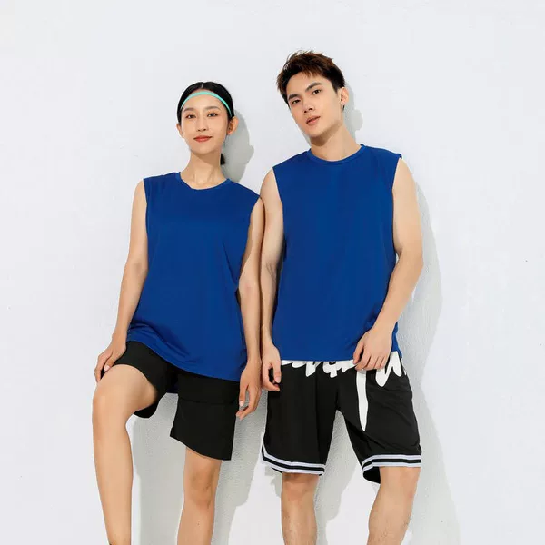 Summer Personalized Vest Men's Sleeveless T-Shirt Outer Wear Trendyy Ins Fitness Training Basketball Sports Vest Wide Shoulders Quick Drying