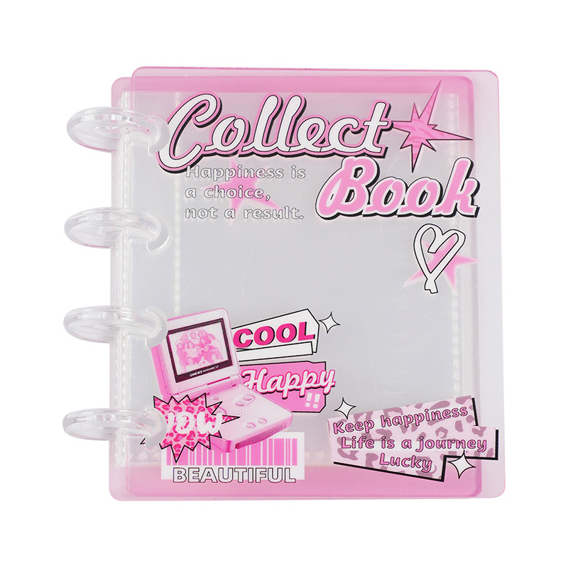 Nuevo álbum de tarjetas acrílicas de alto valor One Palace Mini hebilla de hongo portátil Love Bean Polaroid Small Card Album