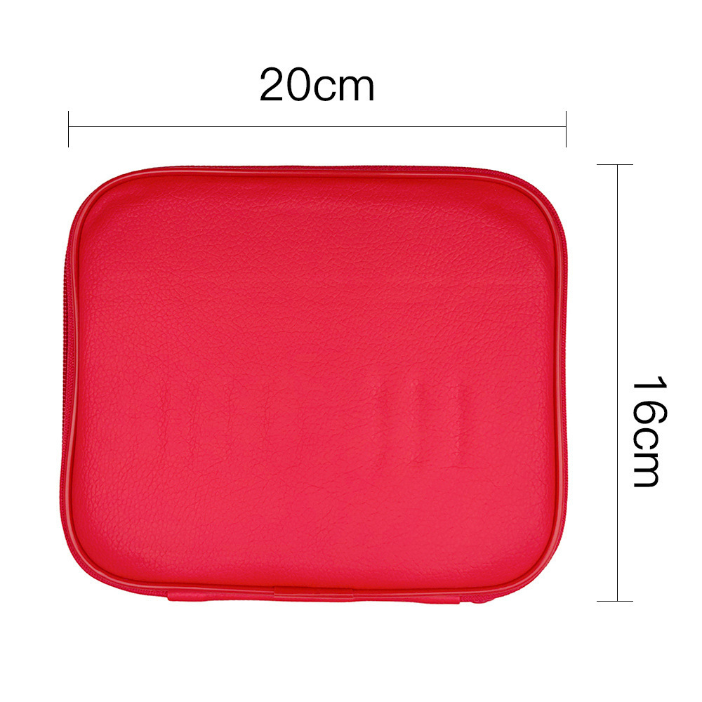 Un conjunto de 13 paquetes PU en rojo brillante