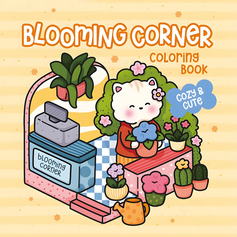 亚马逊热销Coloring Book涂色本填色本小角落怪兽系列儿童绘画本|undefined