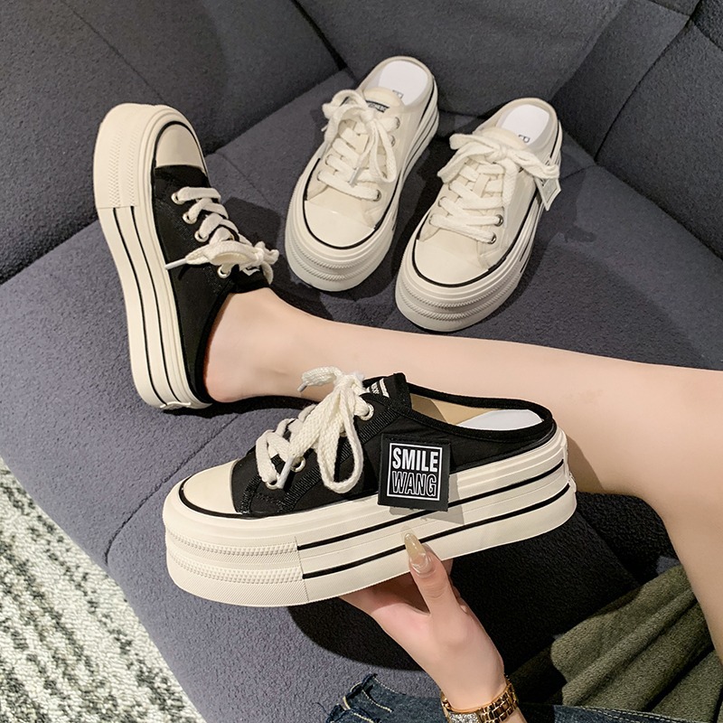 Cloth espadrilles platform