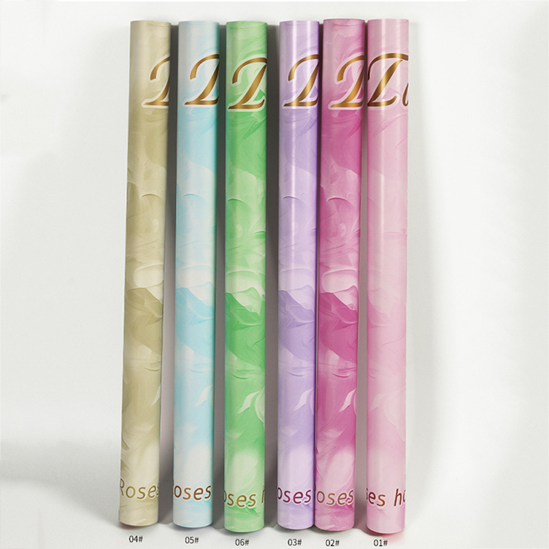 Huaxi Tu Shan amor material de embalaje de flores estampado papel de embalaje de flores moda elegante ramo florista papel de embalaje de flores