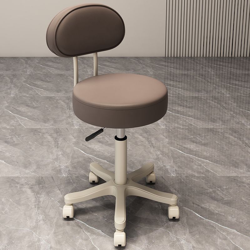 Beauty Stool with Backrest Pulley Rotating Lift Chair Manicure and Hairdressing Swivel Chair Large Work Chair Home Dressing Makeup Chair