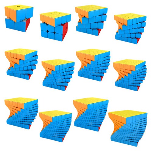 Magic Domain Series Charming Dragon Third-Level Rubik's Cube 2-13-Level Variety of Rubik's Cube Intellectual Toys Advanced Full Series Rubik's Cube