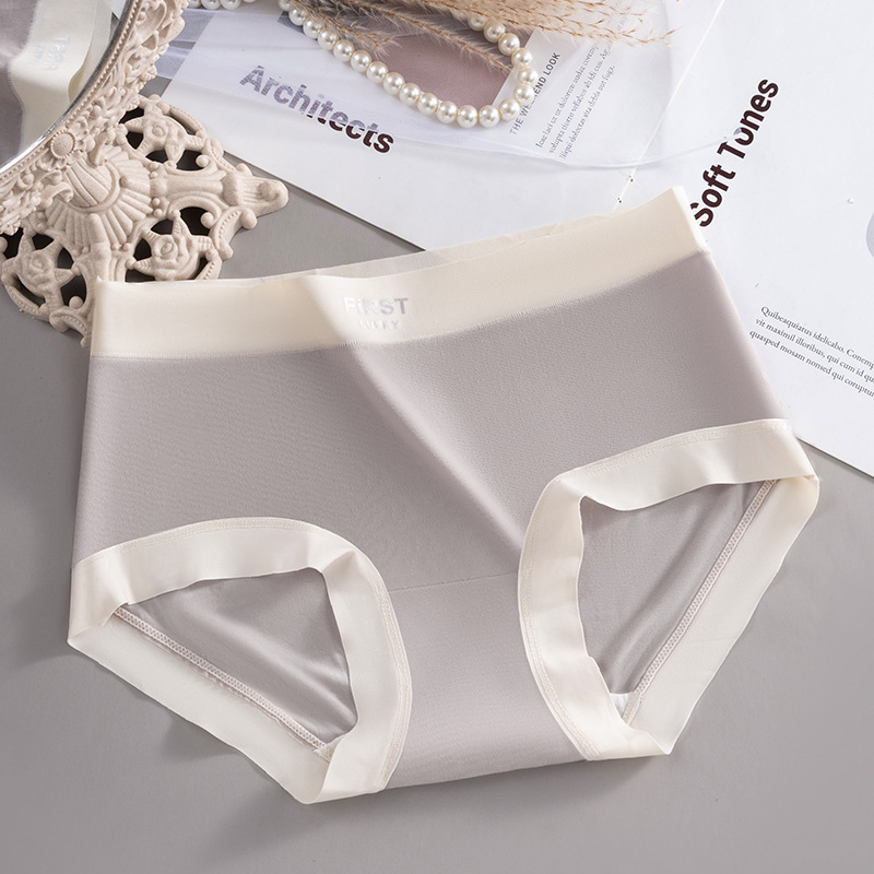 Bragas de niña con entrepierna alargada ~ Calzoncillos de cintura media sin costuras de gran tamaño 10A entrepierna antibacteriana anti-pellizco cadera transpirable para mujer calzoncillos