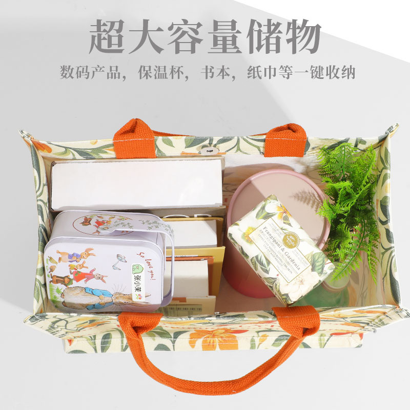 花之歌手提帆布袋DIY立体帆布袋帆布手提袋大容量帆布托特包|undefined
