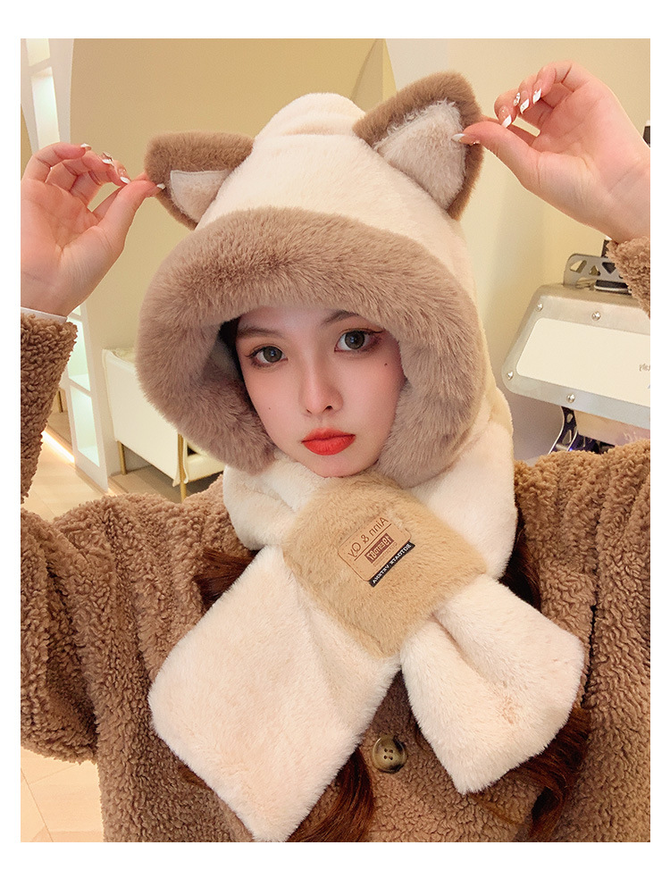 Plush Hat and Scarf Set - Image 2