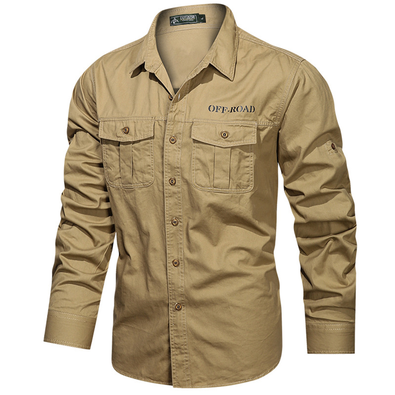 Camisas de hombre chaqueta de primavera y otoño delgada ropa de trabajo transpirable casual ropa de hombre chaqueta de moda de primavera y otoño chaqueta