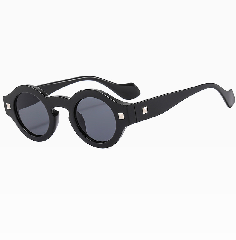 57g Weight Retro Round Ac UV400 Protection Round Frame Full Frame Men's Sunglasses