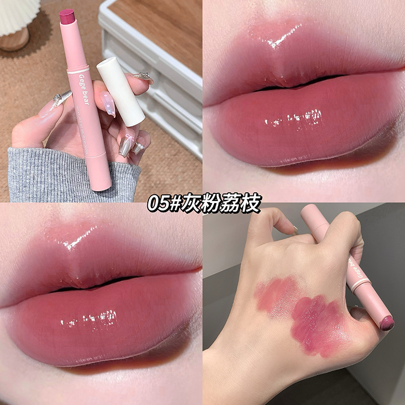 Gege Bear, agua suave y sólida, miel labial para el maquillaje, no es fácil de descolorar, nuevos productos de gel de labios.