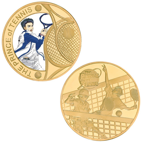 Prince of Tennis commemorative coins, Echizen Malone anime coins, peripheral commemorative coins, die-cast metal coins, badges