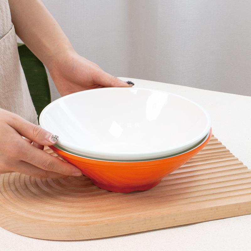 Douju ​​bowl commercial mighty porcelain two -color ramen bowl…