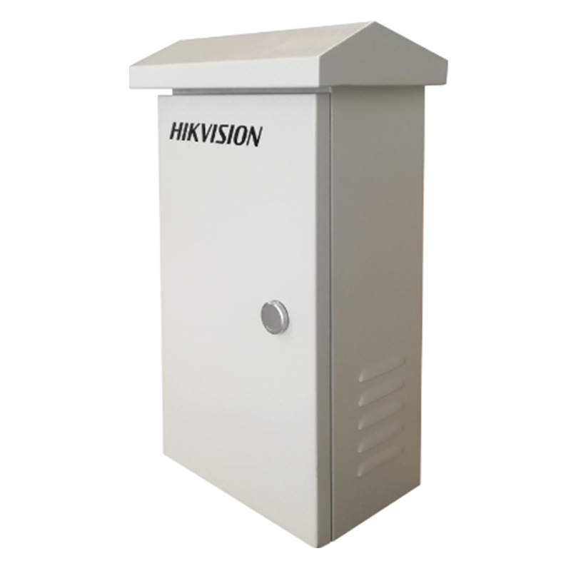海康威视HIKVISION户外雨抱杆机柜室外水尘布线抱杆箱 DS-C