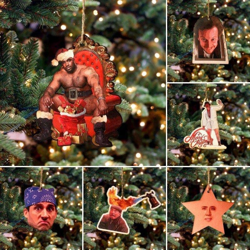 2022 European and American Hot-Selling Funny Christmas Ornaments Creative Christmas Tree Decorations Car Pendants