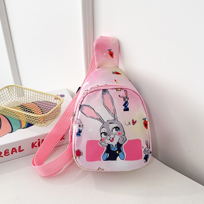 2026 nuevo nuevo bolso de pecho de dibujos animados para niños, bolso de hombro de moda para niños y niñas, bolso de cintura impreso para jardín de infantes