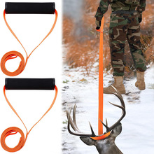 重型鹿拖带猎鹿拖曳装置狩猎装备系紧拉绳带手柄的便携式鹿牵引器