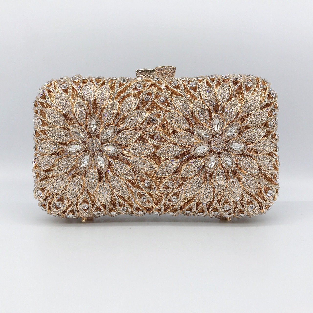 Ventas transfronterizas de metal de diamantes bolsas de cena, vestidos de banquete de damas, bolsas de moda de mano de diamantes